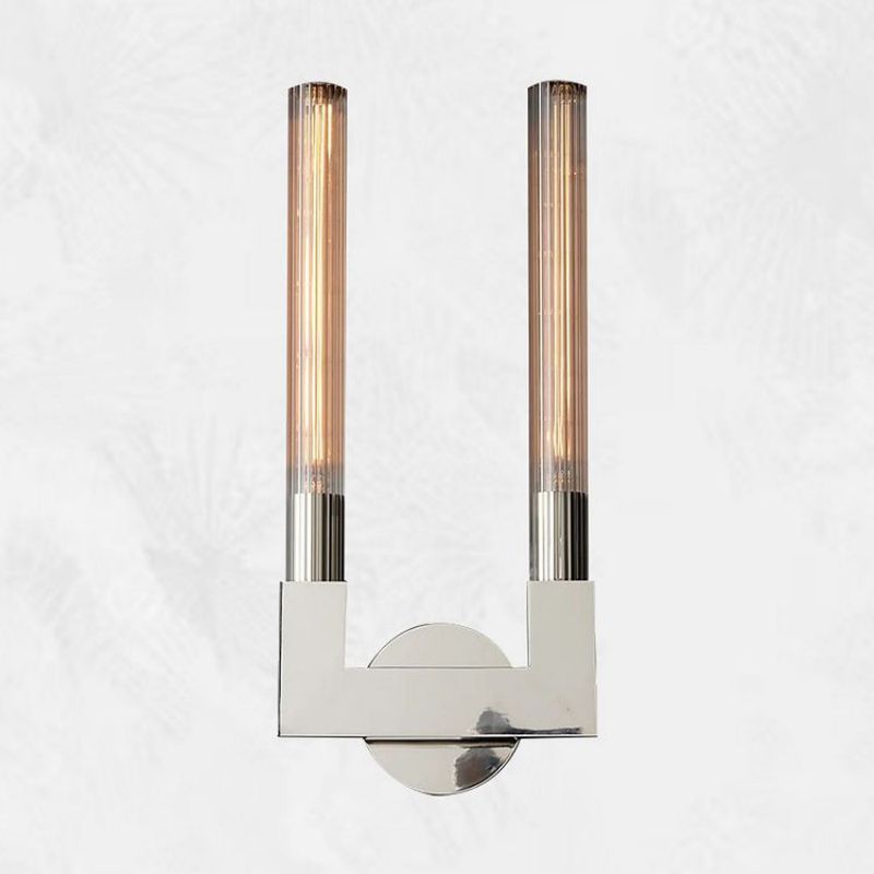 Applique murale en verre style chandelier, laiton, noir, nickel, salon, chambre, salle à manger, éclairage design dimmable | Sansoti