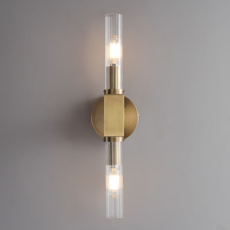 Applique murale en verre style chandelier, laiton, noir, nickel, salon, chambre, salle à manger, éclairage design dimmable | Sansoti