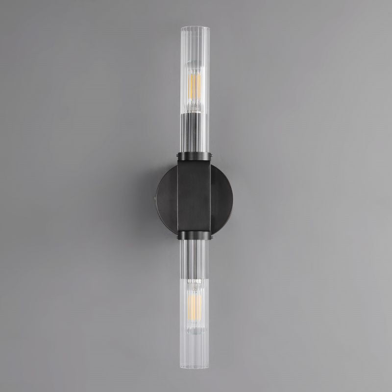 Applique murale en verre style chandelier, laiton, noir, nickel, salon, chambre, salle à manger, éclairage design dimmable | Sansoti