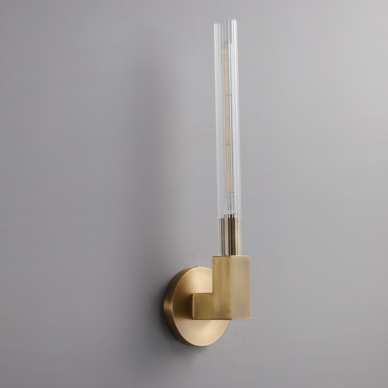 Applique murale en verre style chandelier, laiton, noir, nickel, salon, chambre, salle à manger, éclairage design dimmable | Sansoti