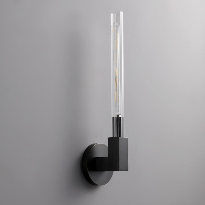 Applique murale en verre style chandelier, laiton, noir, nickel, salon, chambre, salle à manger, éclairage design dimmable | Sansoti