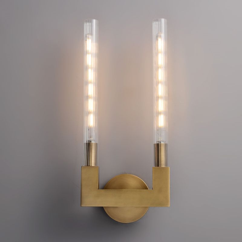 Applique murale en verre style chandelier, laiton, noir, nickel, salon, chambre, salle à manger, éclairage design dimmable | Sansoti