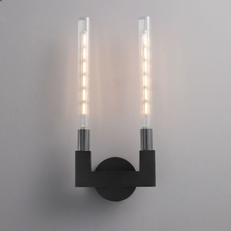 Applique murale en verre style chandelier, laiton, noir, nickel, salon, chambre, salle à manger, éclairage design dimmable | Sansoti