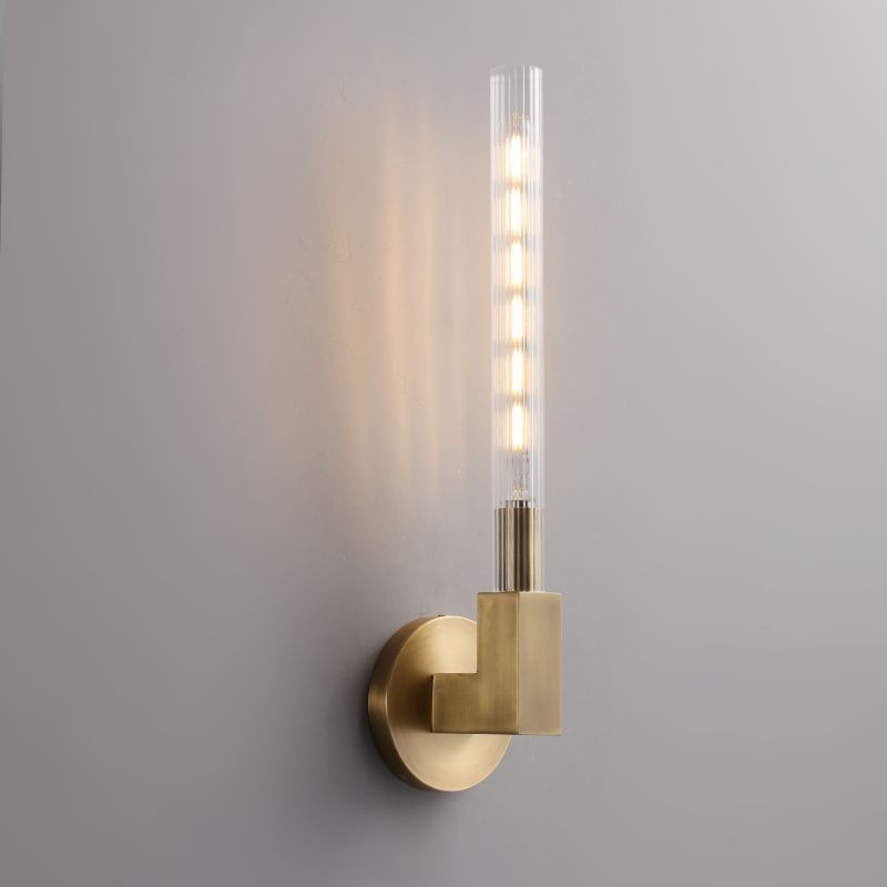 Applique murale en verre style chandelier, laiton, noir, nickel, salon, chambre, salle à manger, éclairage design dimmable | Sansoti