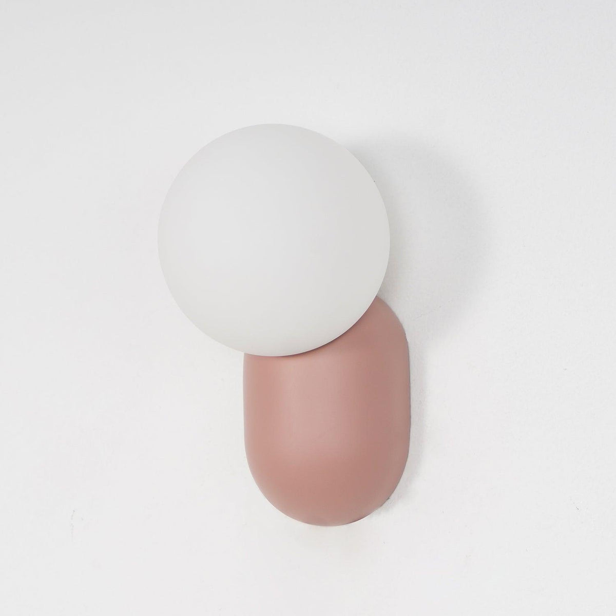 Applique murale à boule en verre et résine, éclairage minimaliste pour entrée, salle de bains, chambre et salon | Sansoti