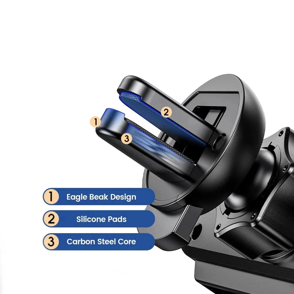Telefoonhouder Auto Ventilatierooster Universeel 5-Punts Klemhouder Zwart Zilver Rood Wit Smartphone | Sansoti