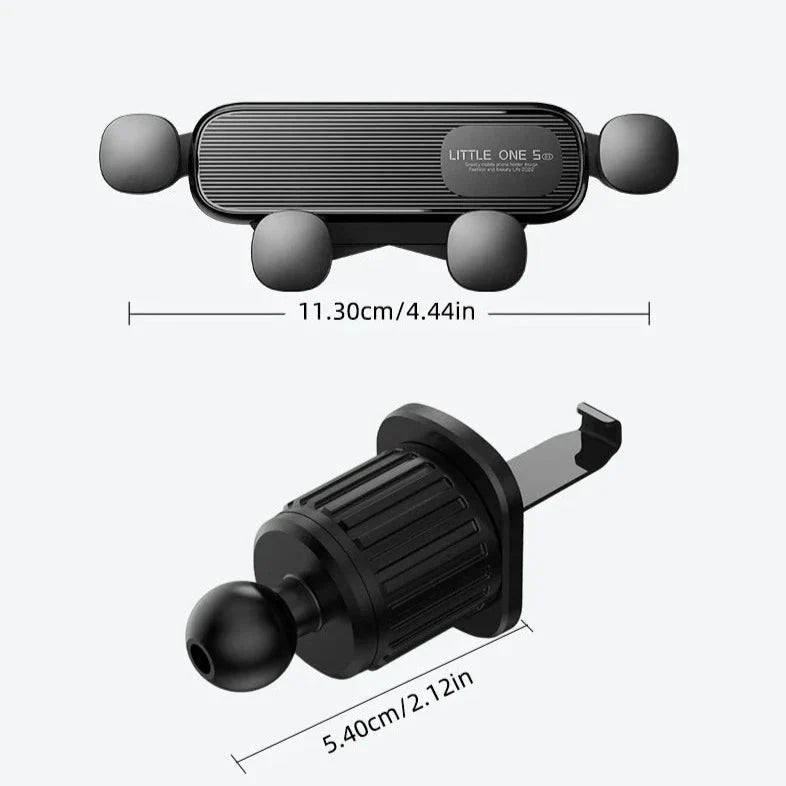 Telefoonhouder Auto Ventilatierooster Universeel 5-Punts Klemhouder Zwart Zilver Rood Wit Smartphone | Sansoti