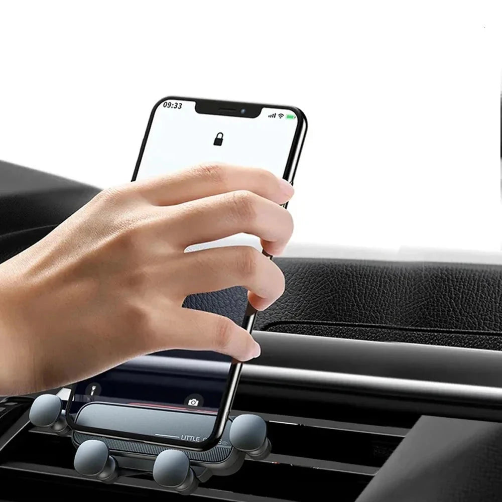 Telefoonhouder Auto Ventilatierooster Universeel 5-Punts Klemhouder Zwart Zilver Rood Wit Smartphone | Sansoti