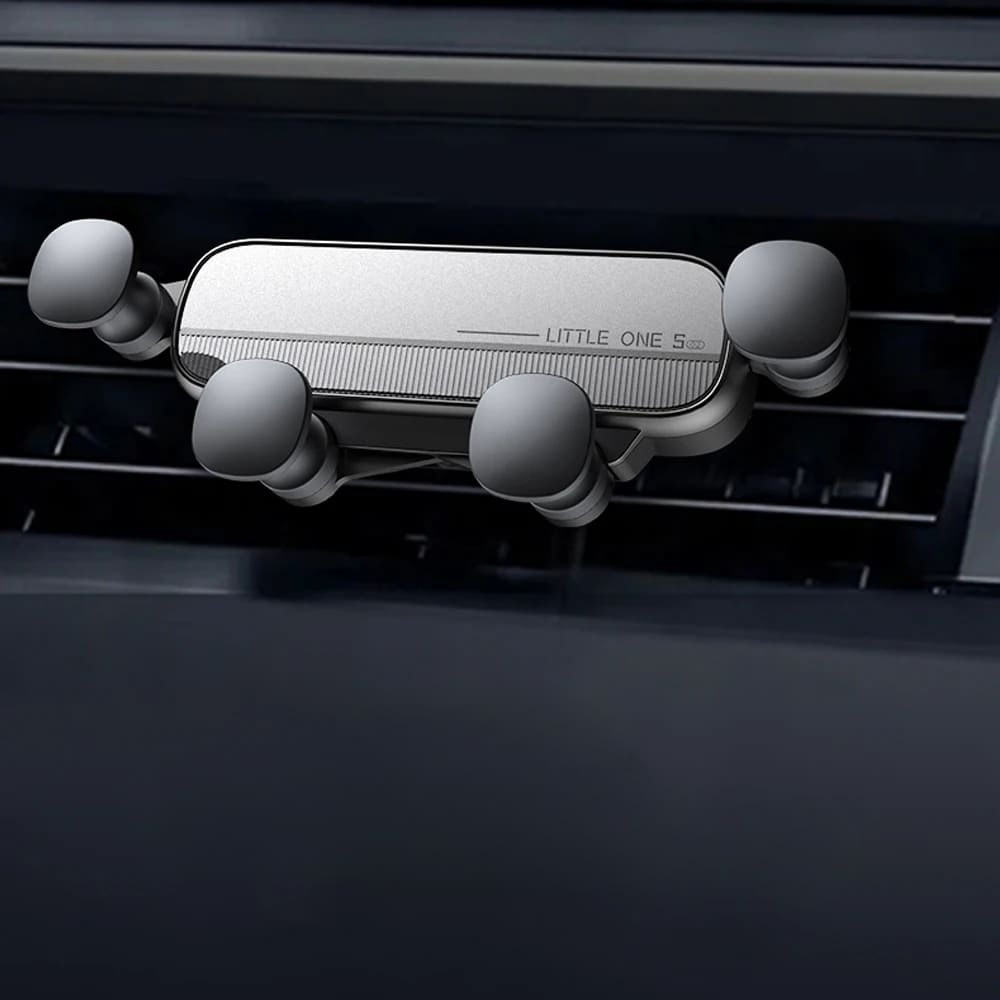 Telefoonhouder Auto Ventilatierooster Universeel 5-Punts Klemhouder Zwart Zilver Rood Wit Smartphone | Sansoti