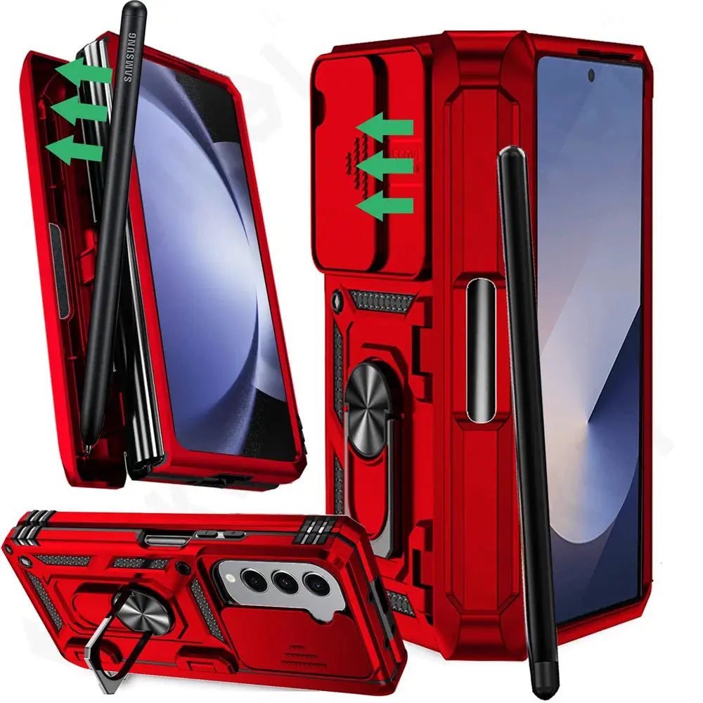 Protective Case with Stand for Samsung Z Fold Phone Magnetic Sturdy Cover Case Flip Cover | Sansoti