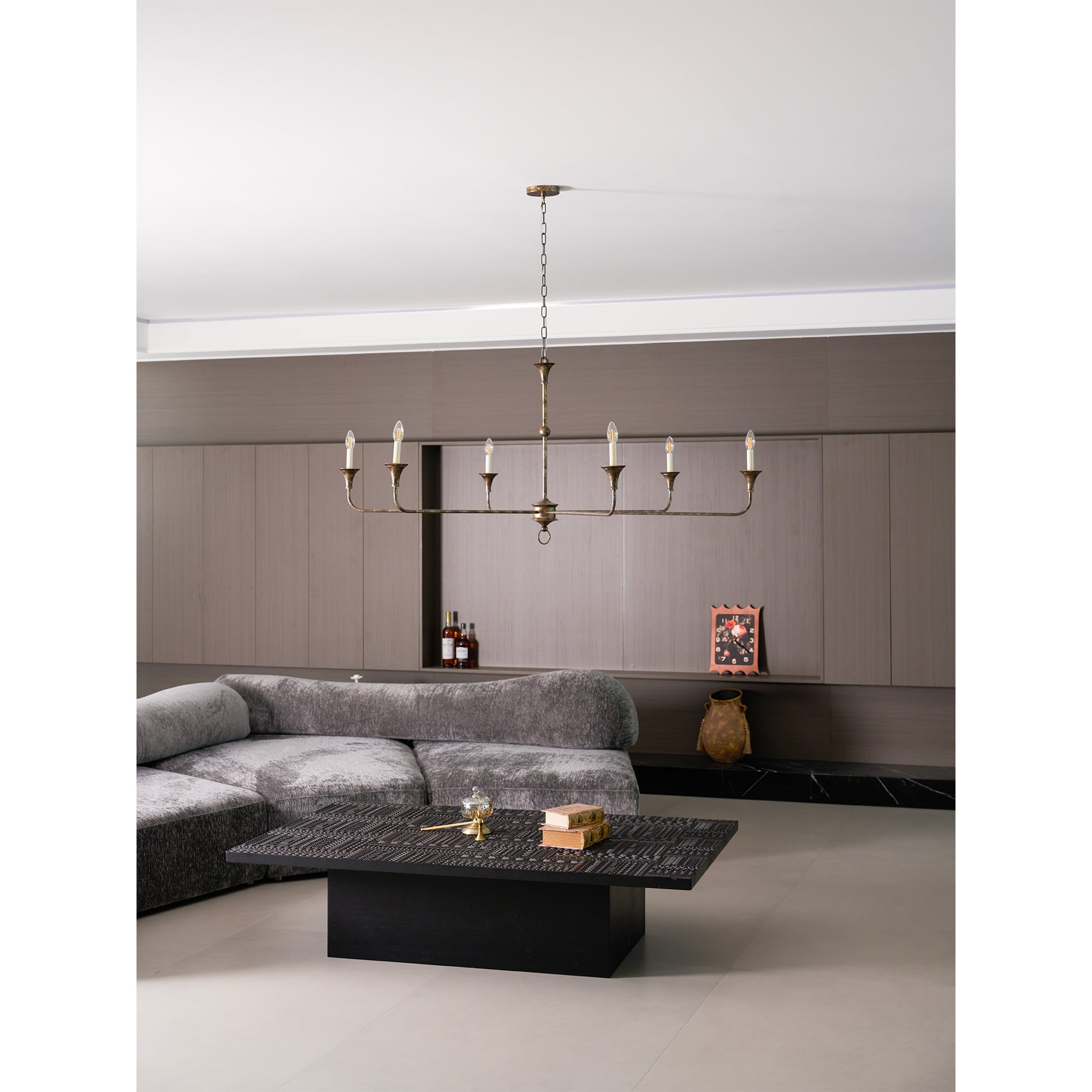 Lampe Bougie Lustre Laiton Métal Or Noir Blanc Nickel Salon Salle à Manger 5 6 Bras Suspension Vintage Lustre Bougies | Restfield