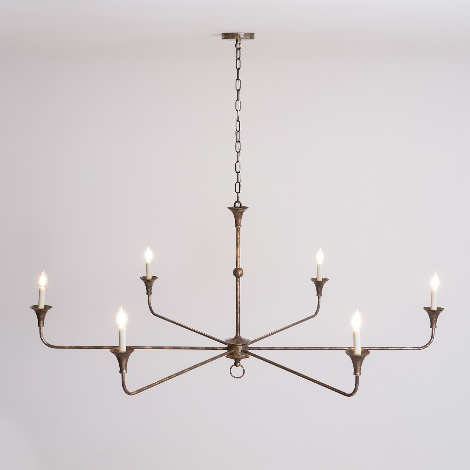 Lampe Bougie Lustre Laiton Métal Or Noir Blanc Nickel Salon Salle à Manger 5 6 Bras Suspension Vintage Lustre Bougies | Restfield