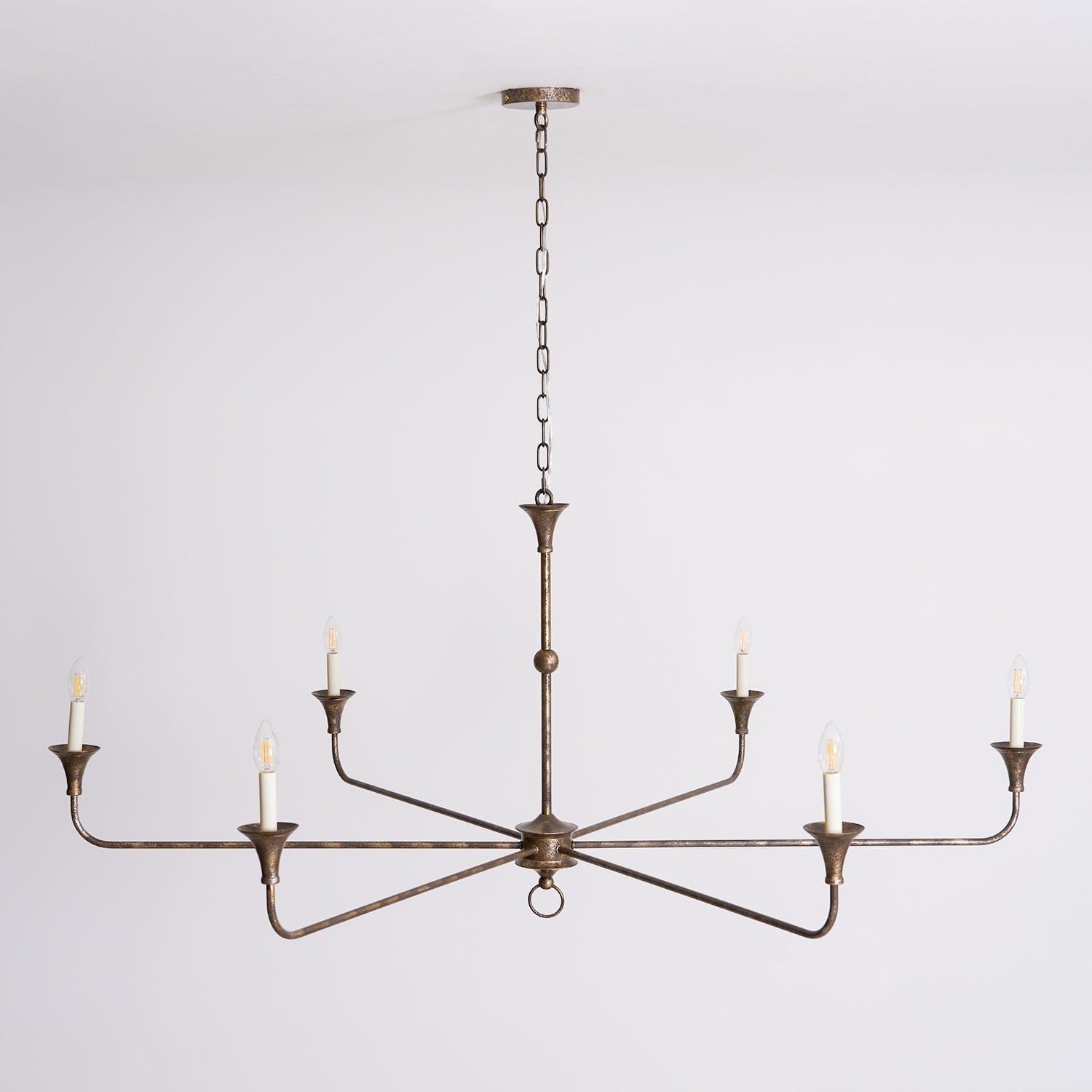 Lampe Bougie Lustre Laiton Métal Or Noir Blanc Nickel Salon Salle à Manger 5 6 Bras Suspension Vintage Lustre Bougies | Restfield