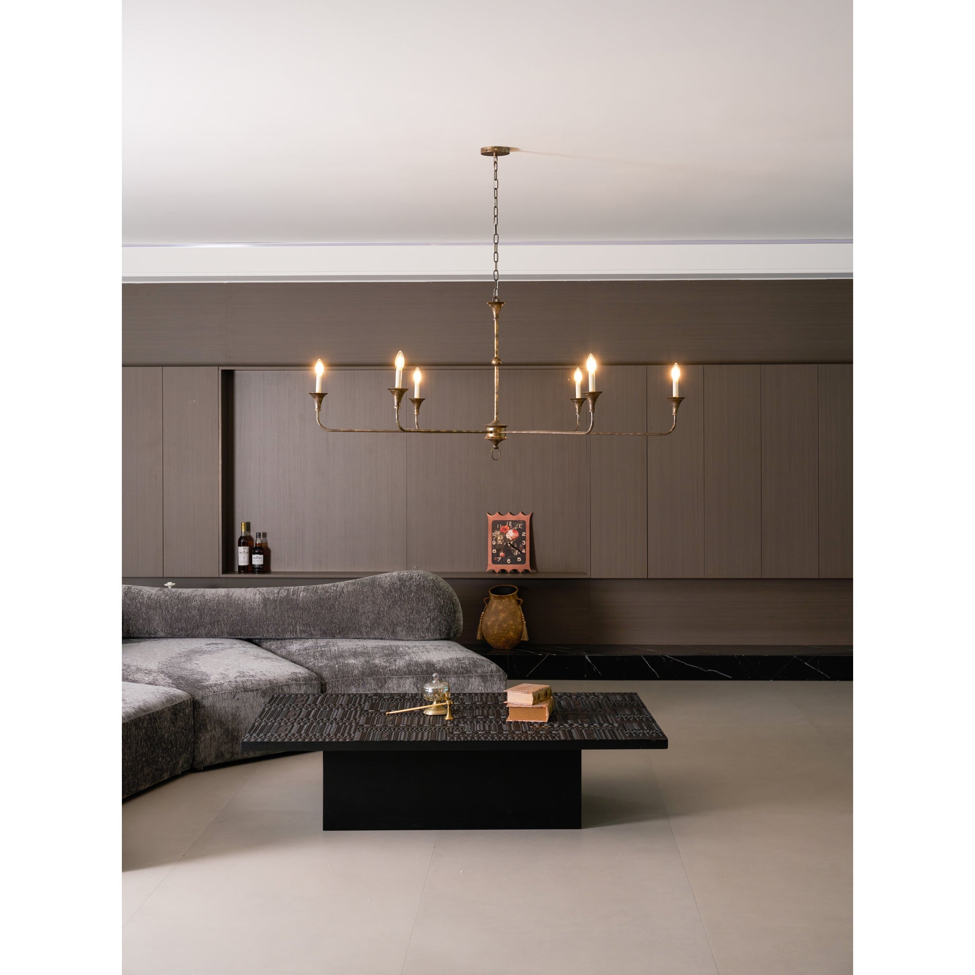 Lampe Bougie Lustre Laiton Métal Or Noir Blanc Nickel Salon Salle à Manger 5 6 Bras Suspension Vintage Lustre Bougies | Restfield