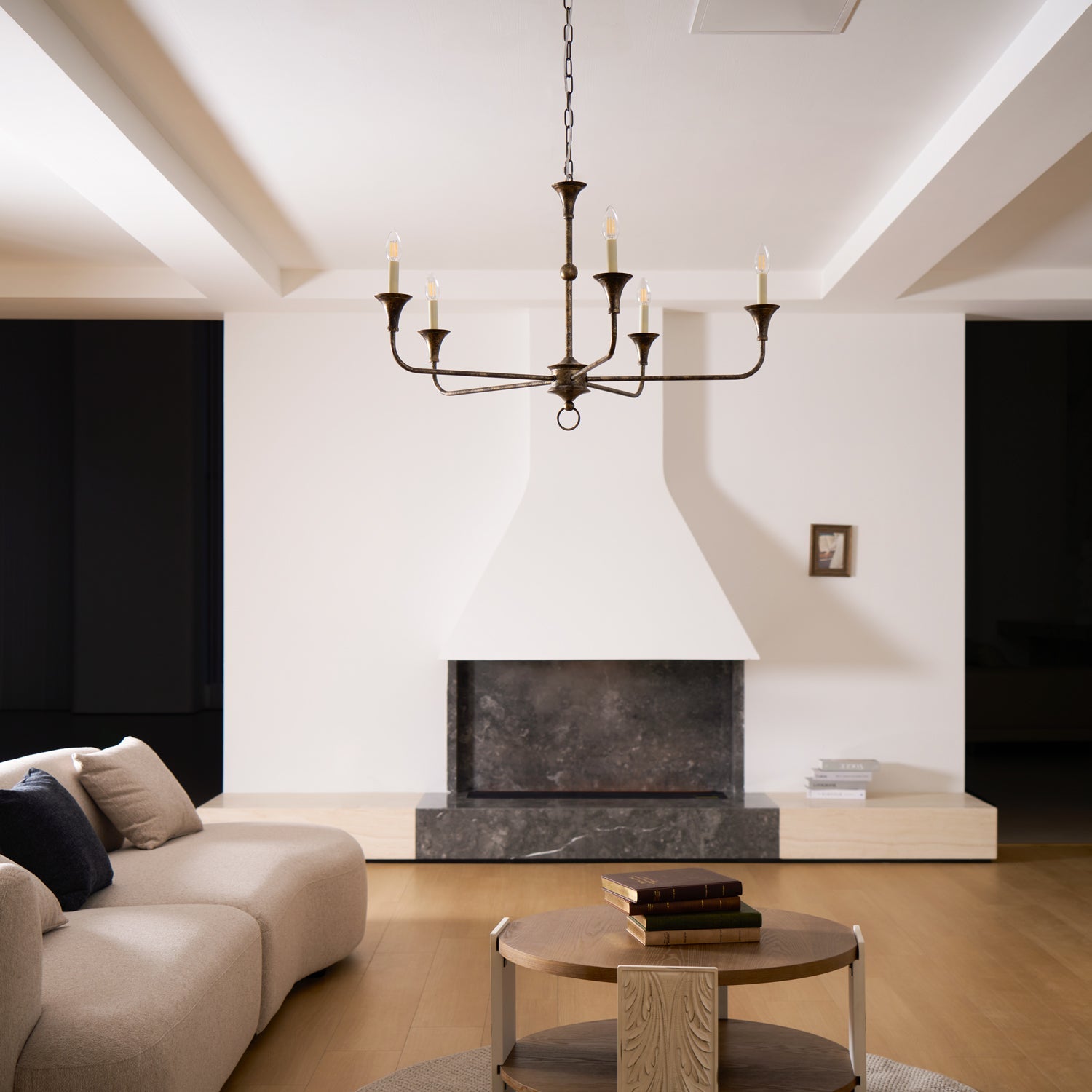 Lampe Bougie Lustre Laiton Métal Or Noir Blanc Nickel Salon Salle à Manger 5 6 Bras Suspension Vintage Lustre Bougies | Restfield