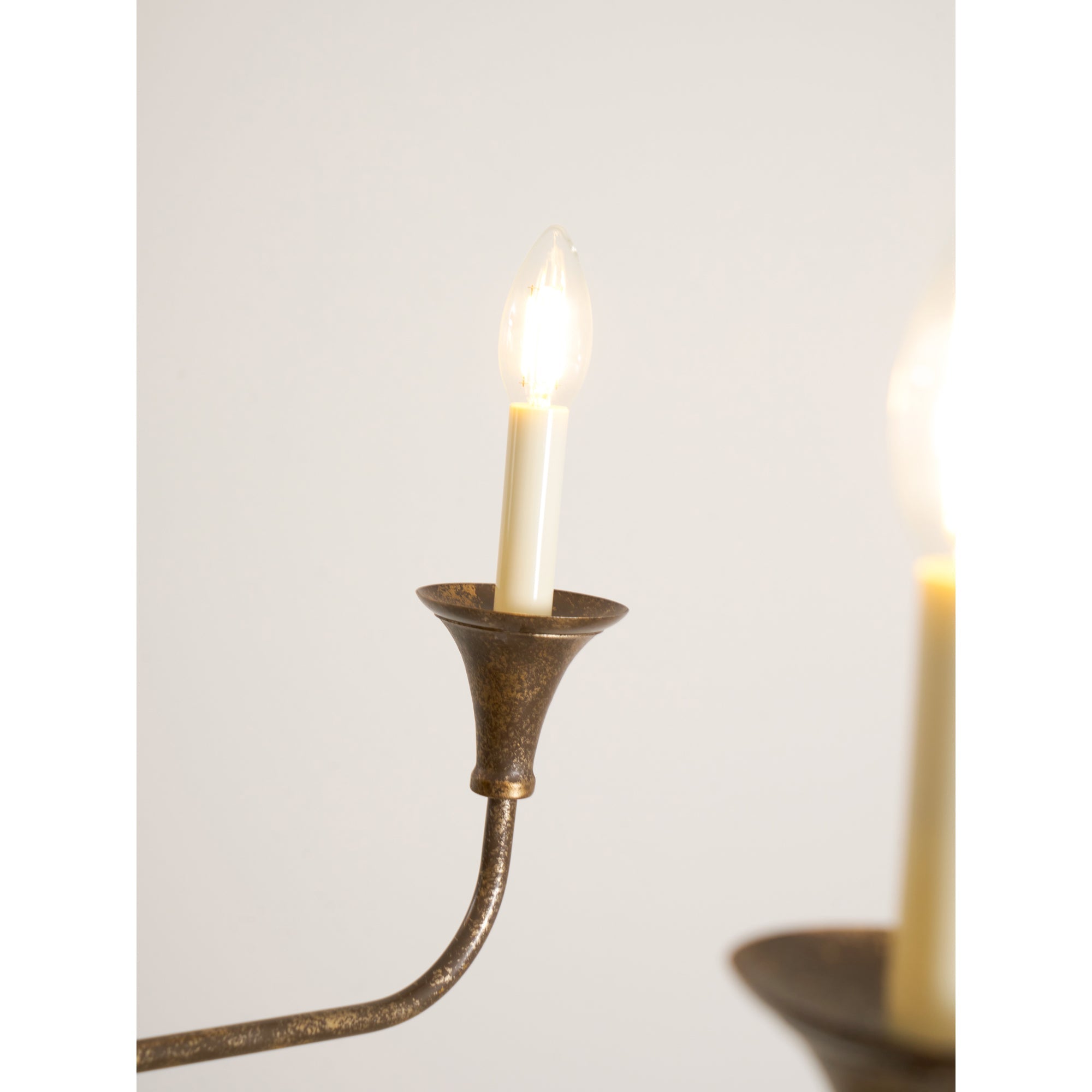Lampe Bougie Lustre Laiton Métal Or Noir Blanc Nickel Salon Salle à Manger 5 6 Bras Suspension Vintage Lustre Bougies | Restfield