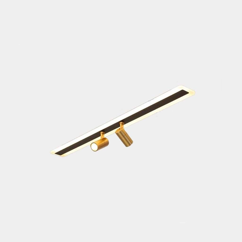 Spot de plafond sur rail linéaire, LED réglable, noir et doré, 3 modes d’éclairage, éclairage moderne sur rail pour salon | Sansoti