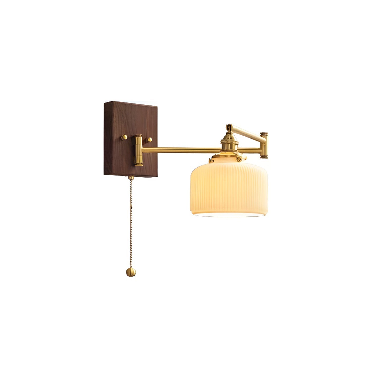 Keramische Wandlamp Geometrisch Design – 5 Modellen Messing & Walnoot | Sansoti