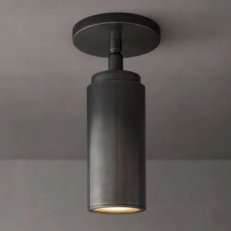 Spot de plafond réglable en bronze et laiton, 23 cm, orientable, en saillie, moderne, douille GU10, salon | Sansoti