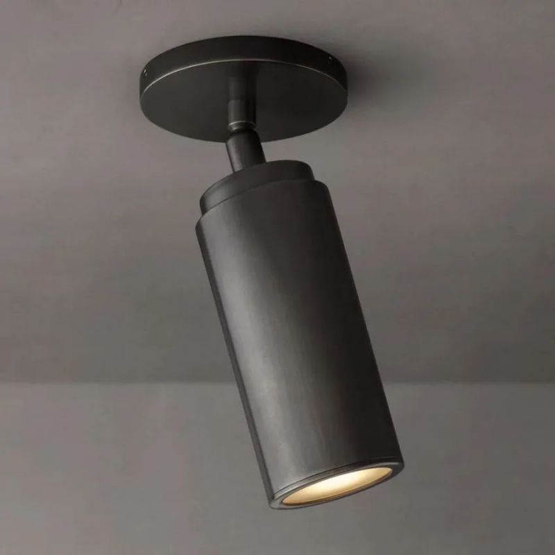 Spot de plafond réglable en bronze et laiton, 23 cm, orientable, en saillie, moderne, douille GU10, salon | Sansoti