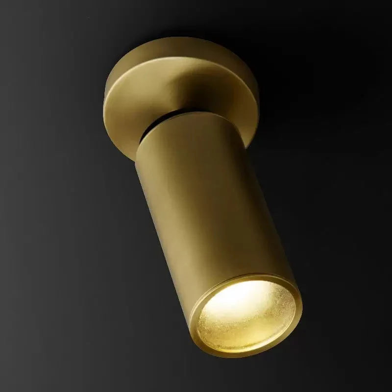 Klasyczna mosiężna lampa sufitowa o wysokości 23 cm, montaż flush mount, do przedpokoju, sypialni, łazienki, kuchni i salonu | Sansoti