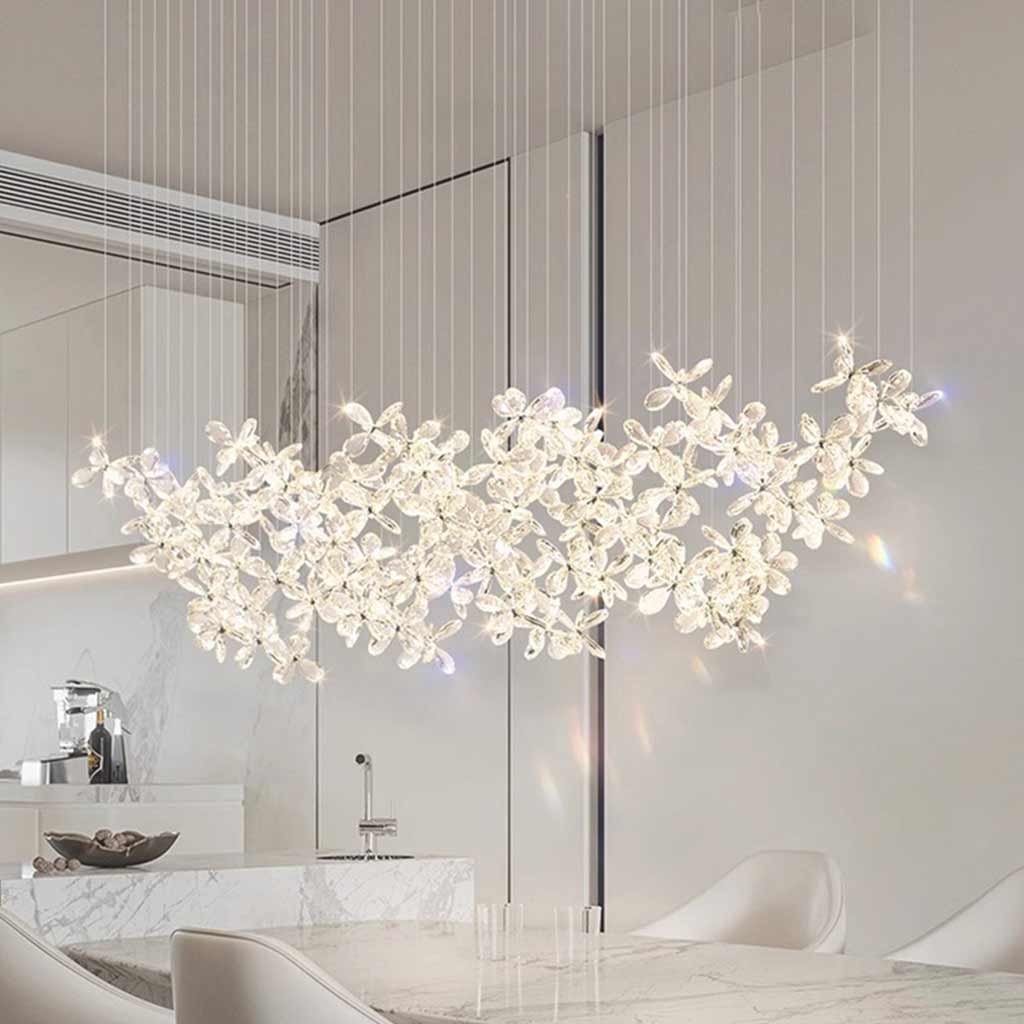 Deckenleuchte, luxuriöser Kristall-Schmetterling, LED