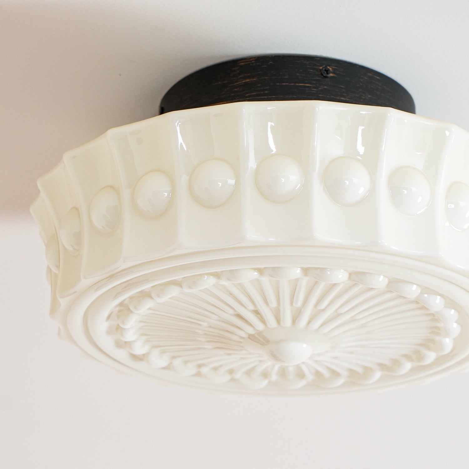 Plafondlamp Metalen Frame Glazen Kap Ø36-45cm Klassiek Industrieel Design voor Woonkamer Eetkamer Hal E26 E27 3-4 Lichtpunten Wandmontage Hardwired Plafondverlichting Modern Chique | Sansoti