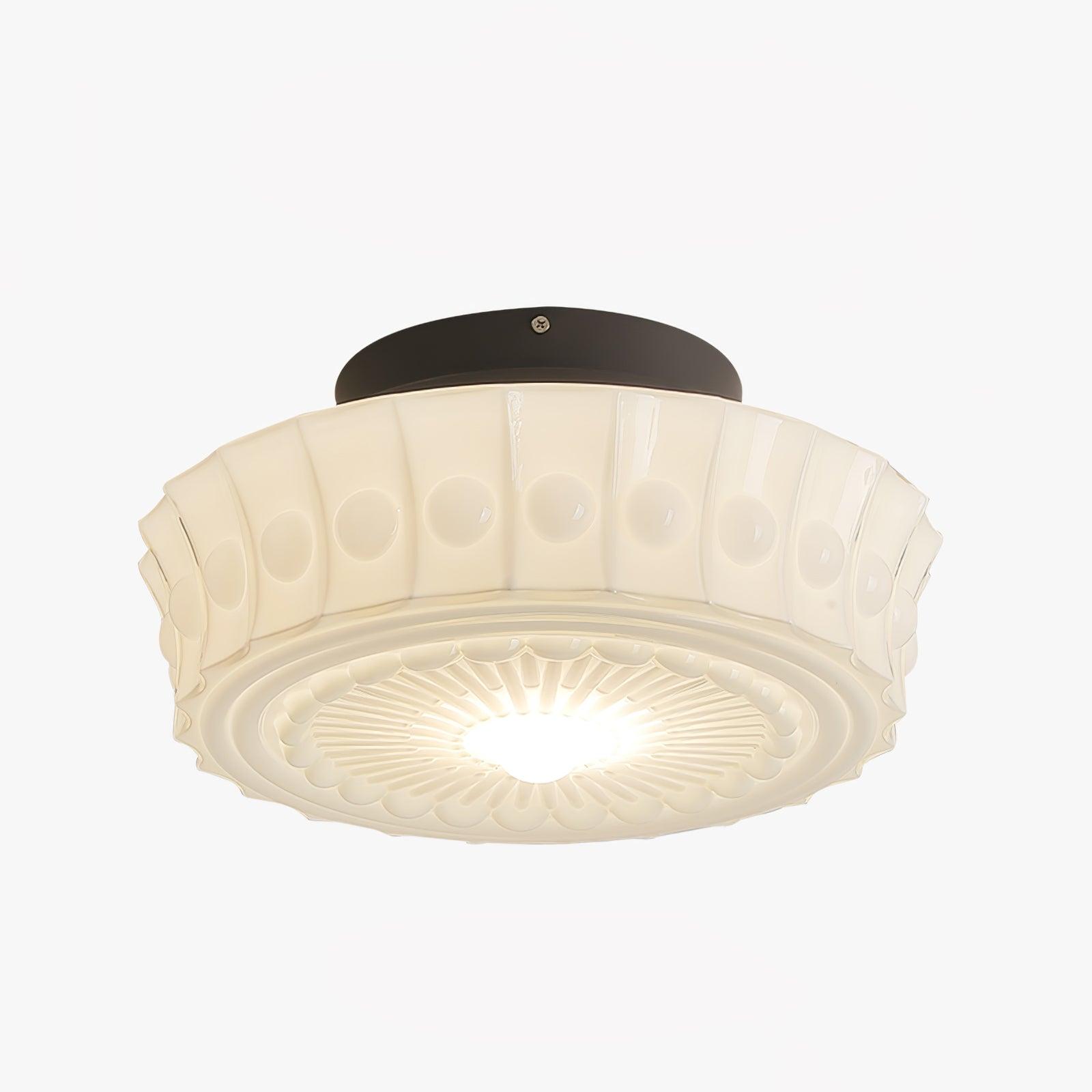 Plafondlamp Metalen Frame Glazen Kap Ø36-45cm Klassiek Industrieel Design voor Woonkamer Eetkamer Hal E26 E27 3-4 Lichtpunten Wandmontage Hardwired Plafondverlichting Modern Chique | Sansoti