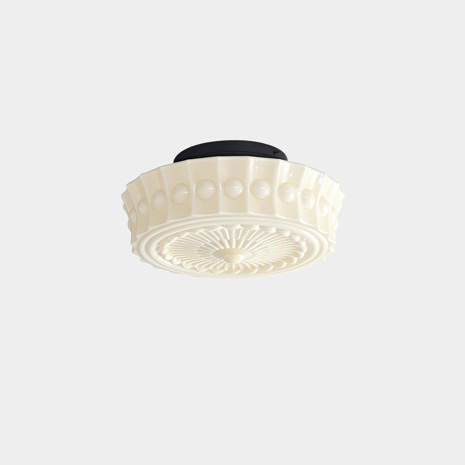 Plafondlamp Metalen Frame Glazen Kap Ø36-45cm Klassiek Industrieel Design voor Woonkamer Eetkamer Hal E26 E27 3-4 Lichtpunten Wandmontage Hardwired Plafondverlichting Modern Chique | Sansoti