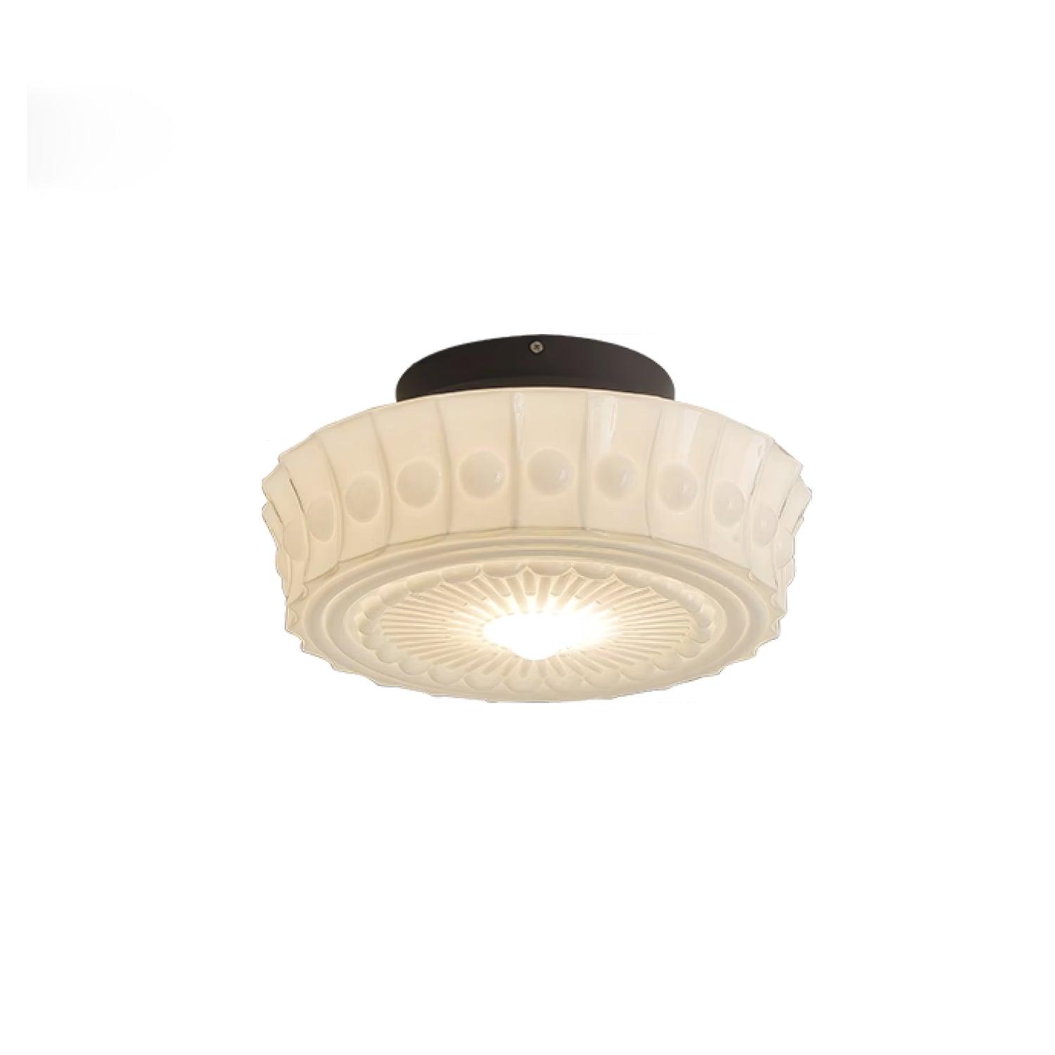 Plafondlamp Metalen Frame Glazen Kap Ø36-45cm Klassiek Industrieel Design voor Woonkamer Eetkamer Hal E26 E27 3-4 Lichtpunten Wandmontage Hardwired Plafondverlichting Modern Chique | Sansoti