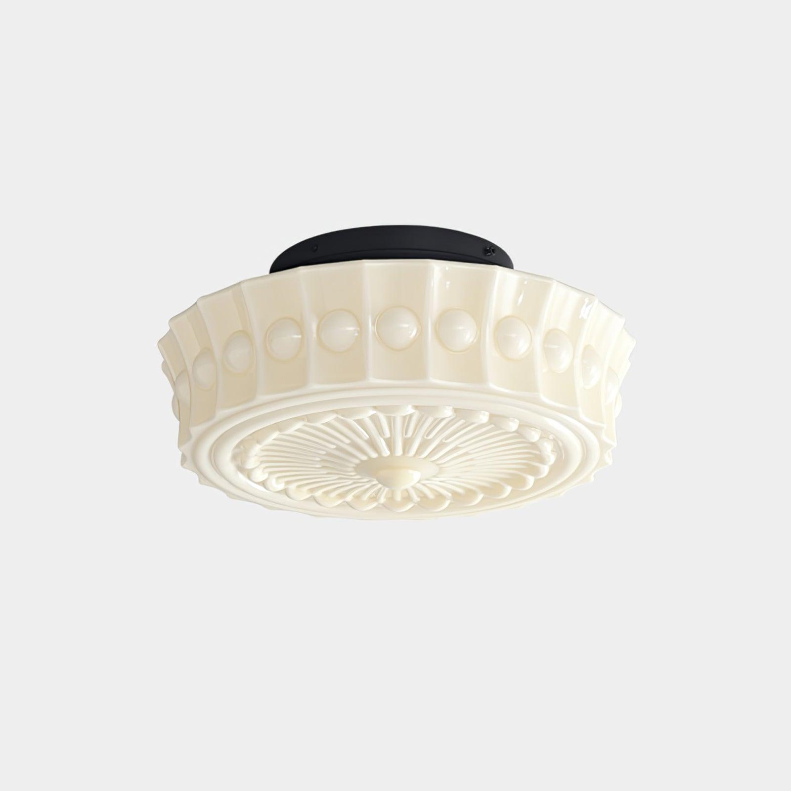 Plafondlamp Metalen Frame Glazen Kap Ø36-45cm Klassiek Industrieel Design voor Woonkamer Eetkamer Hal E26 E27 3-4 Lichtpunten Wandmontage Hardwired Plafondverlichting Modern Chique | Sansoti