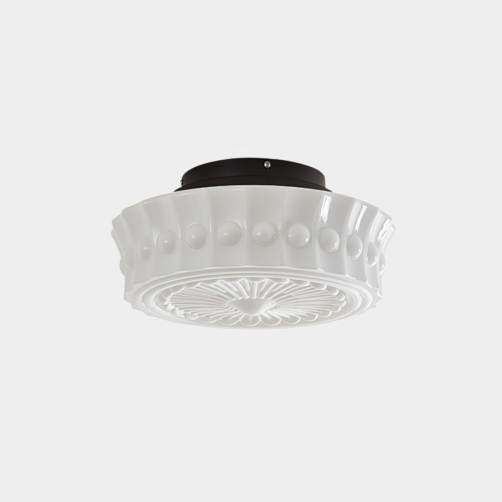 Plafondlamp Metalen Frame Glazen Kap Ø36-45cm Klassiek Industrieel Design voor Woonkamer Eetkamer Hal E26 E27 3-4 Lichtpunten Wandmontage Hardwired Plafondverlichting Modern Chique | Sansoti