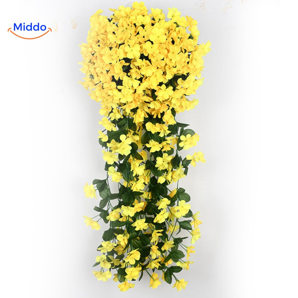 Orchidée artificielle suspendue avec fleurs tombantes pour décoration murale, intérieur et mariages | Restfield