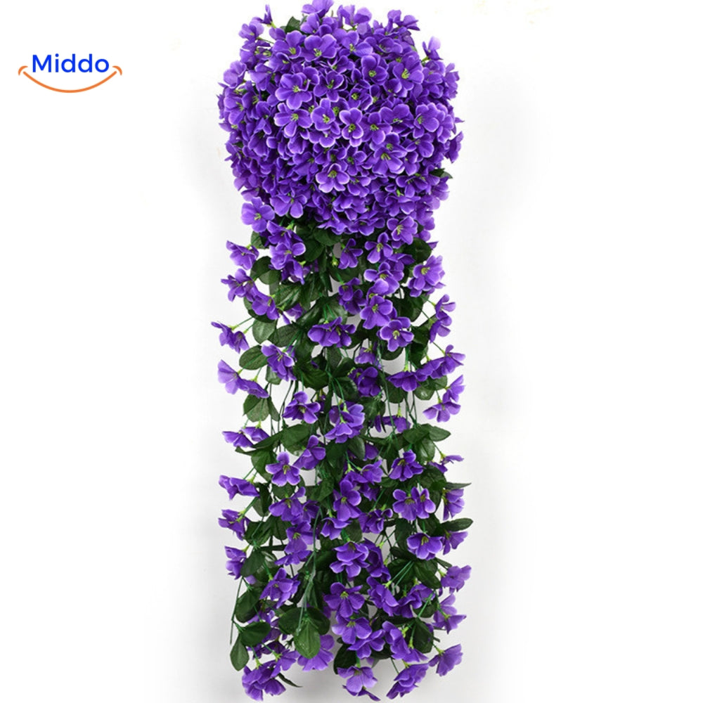 Orchidée artificielle suspendue avec fleurs tombantes pour décoration murale, intérieur et mariages | Restfield