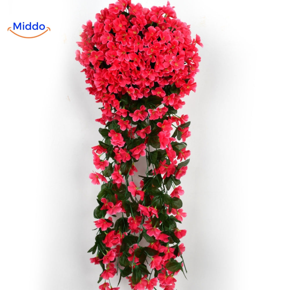 Orchidée artificielle suspendue avec fleurs tombantes pour décoration murale, intérieur et mariages | Restfield