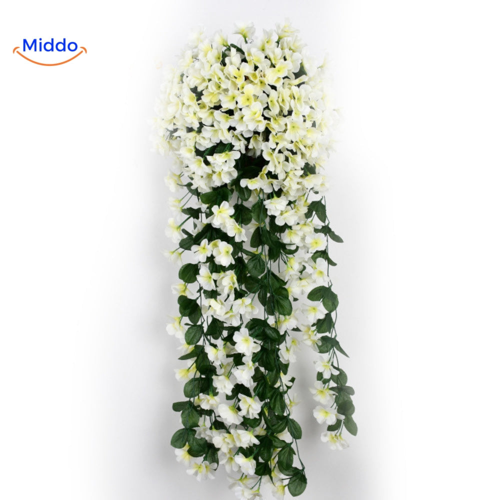 Orchidée artificielle suspendue avec fleurs tombantes pour décoration murale, intérieur et mariages | Restfield
