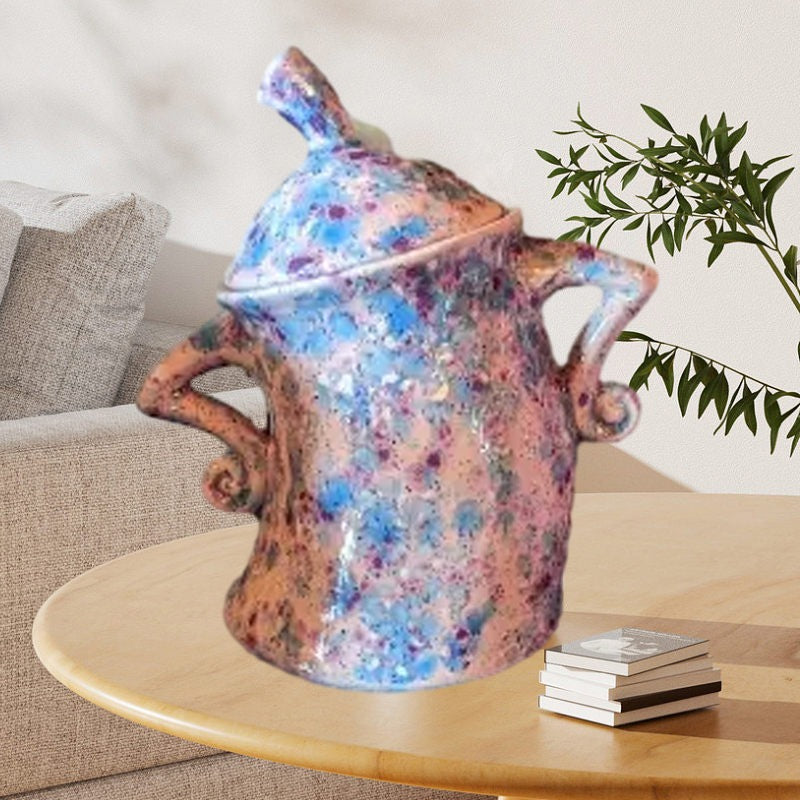 Voorraadpot Vrouwelijk Silhouet Keramisch Hars 17×20cm Speels Design Decoratieve Keukenopslag Wit Woonaccessoire | Sansoti