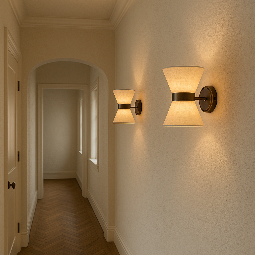 Wabi Sabi Zijden Wandlamp G9 Ø24cm Warm Licht Wandverlichting Slaapkamer Woonkamer Japandi Design | Sansoti