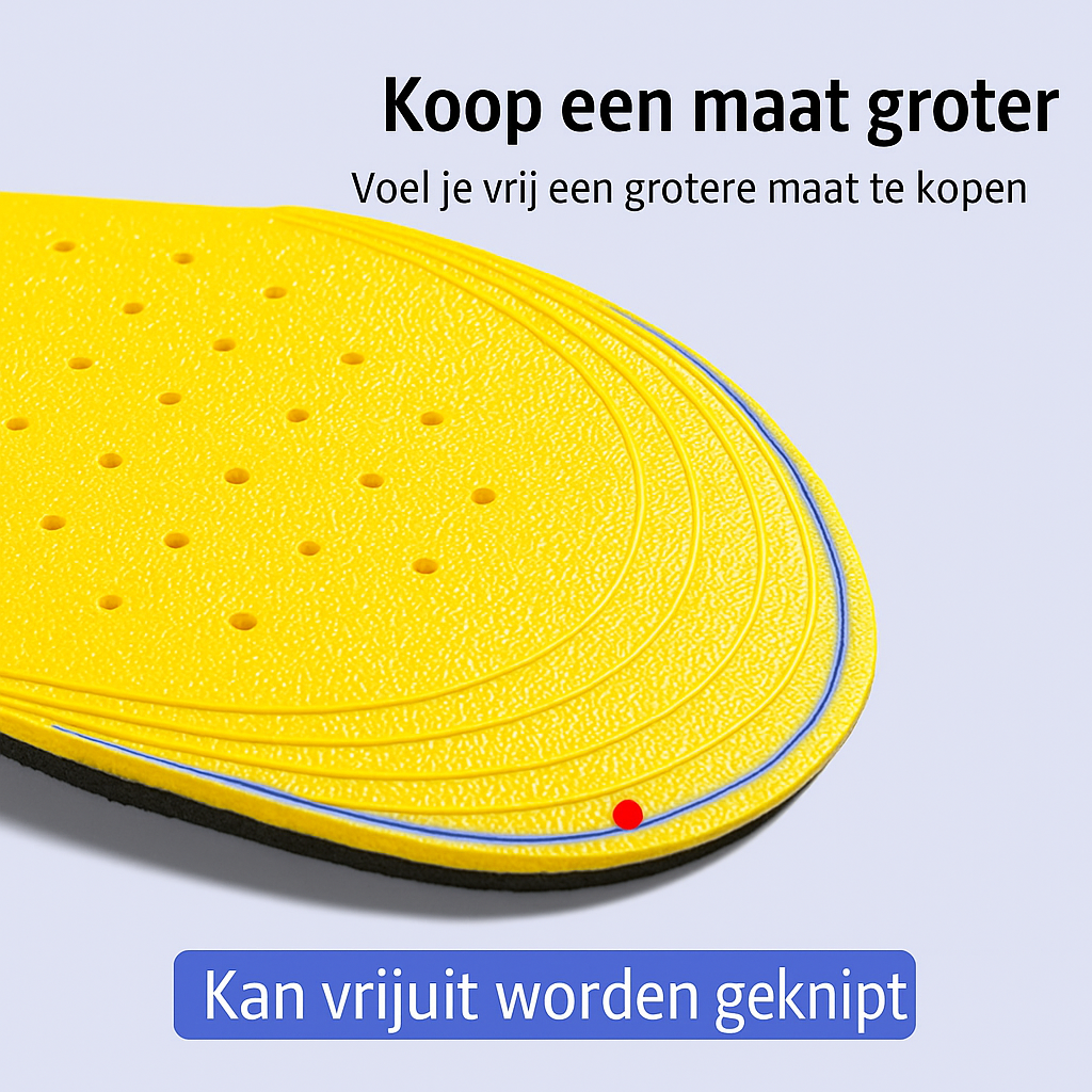 Hoogteverhogende Inlegzolen voor Schoenen – Discreet Formaat en Extra Comfort | Sansoti