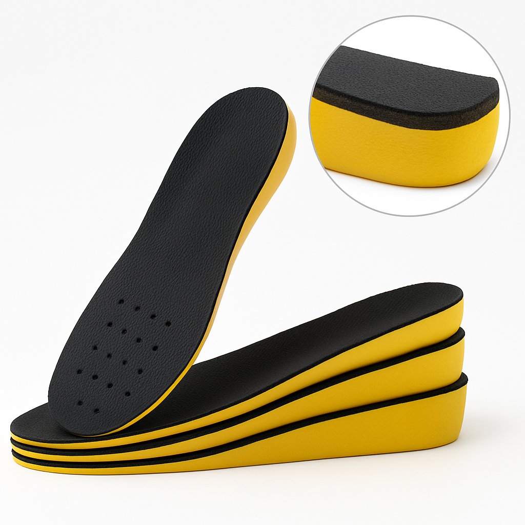 Hoogteverhogende Inlegzolen voor Schoenen – Discreet Formaat en Extra Comfort | Sansoti