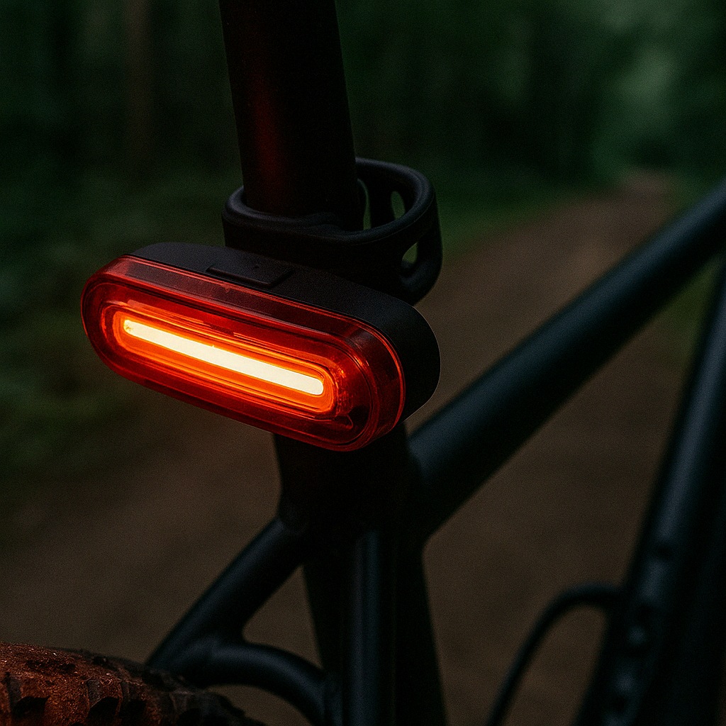 Compacte USB Fietsachterlicht met 200 Lumen & Stroboscoop – Veiligheidslicht voor Nachtritten, 4 Lichtmodi, Waterdicht IPX5 | Sansoti