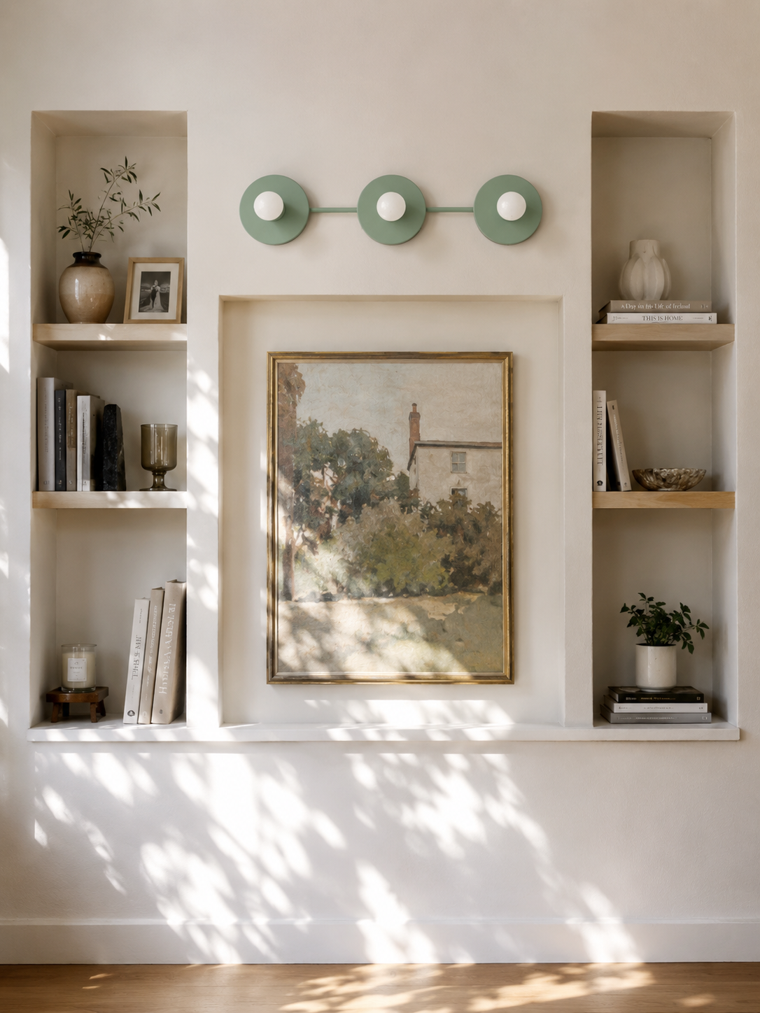 Minimalistische Badkamerlamp met Drie Lichtpunten - Verkrijgbaar in Meerdere Kleuren | Sansoti