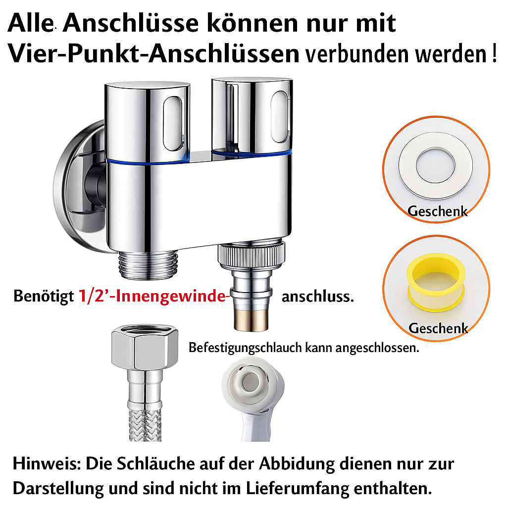 Toilettendusche mit Druckregler und rutschfestem Griff Edelstahl-Handbrause-Bidet-Spray für optimale Toilettenhygiene | Sansoti