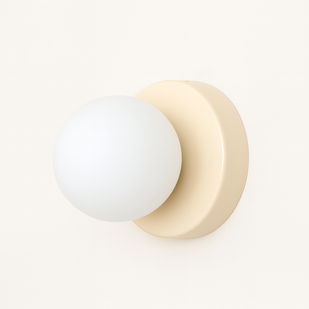 Scandinavische Wandlamp met Glazen Kap – Minimalistische Verlichting voor Woonkamer, Slaapkamer & Gang | Sansoti