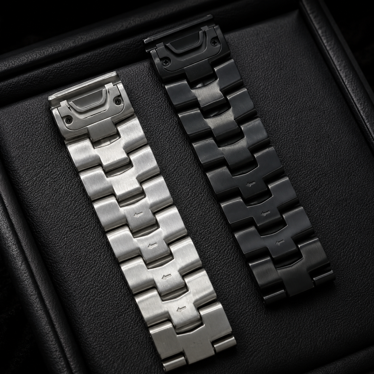 Bracelet à maillons en titane pour smartwatch 22 mm et 26 mm, QuickFit, bracelet de montre sportif en acier et métal | Sansoti
