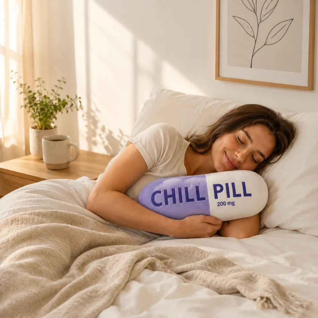 Decoratief Capsulevormig Kussen 200mg Ontspanning Pluche Sierkussen Roze Geel Blauw Paars Cadeau Woonkamer | Sansoti