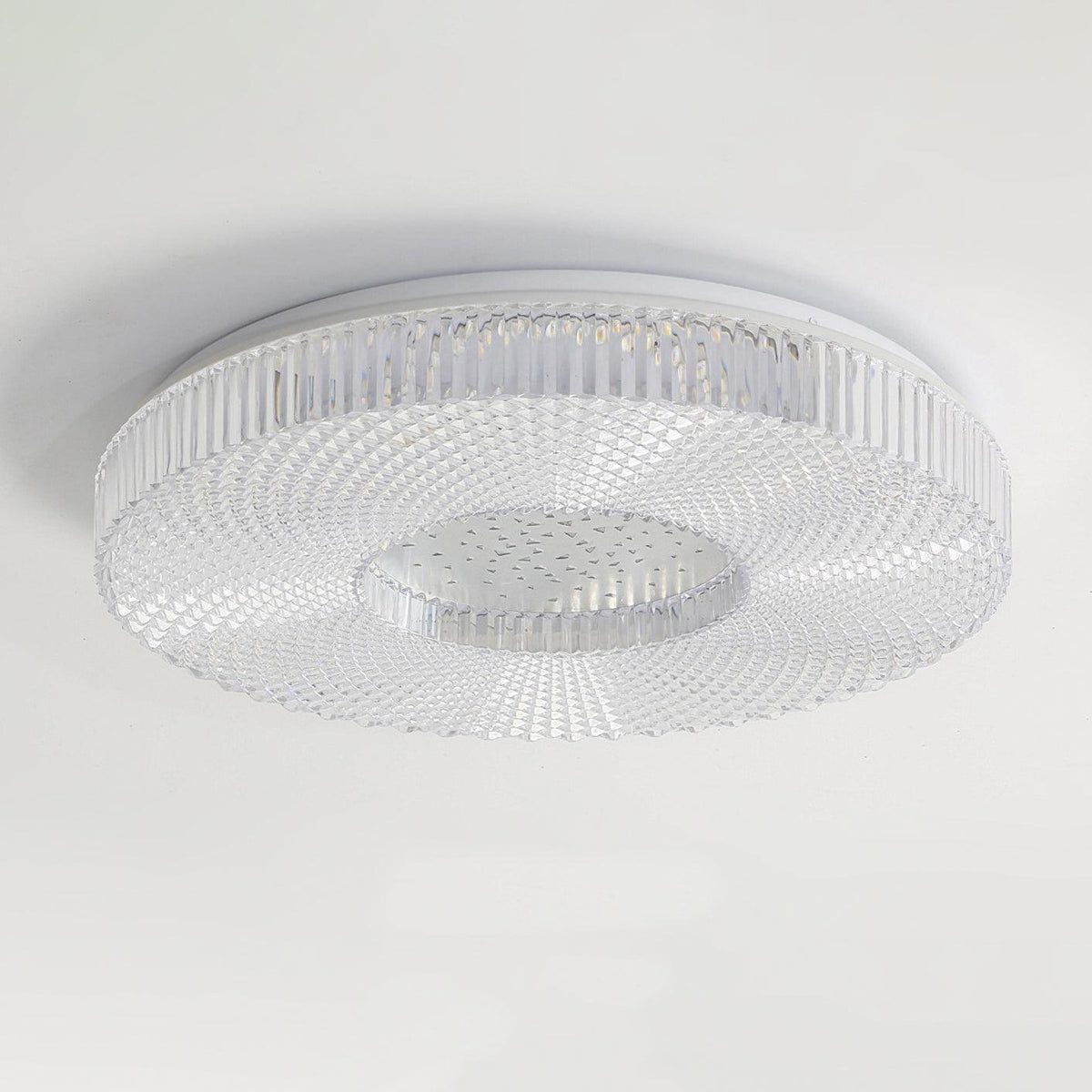 Plafonnier Acrylique LED Moderne Doré Blanc 40cm 50cm Variable Salon Chambre Hall Éclairage encastré Design | Sansoti