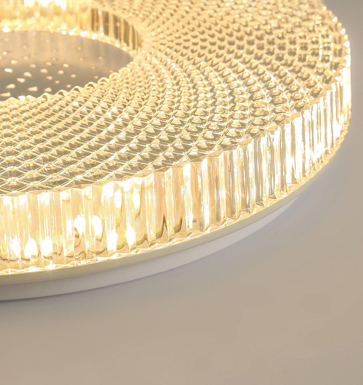 Plafonnier Acrylique LED Moderne Doré Blanc 40cm 50cm Variable Salon Chambre Hall Éclairage encastré Design | Sansoti