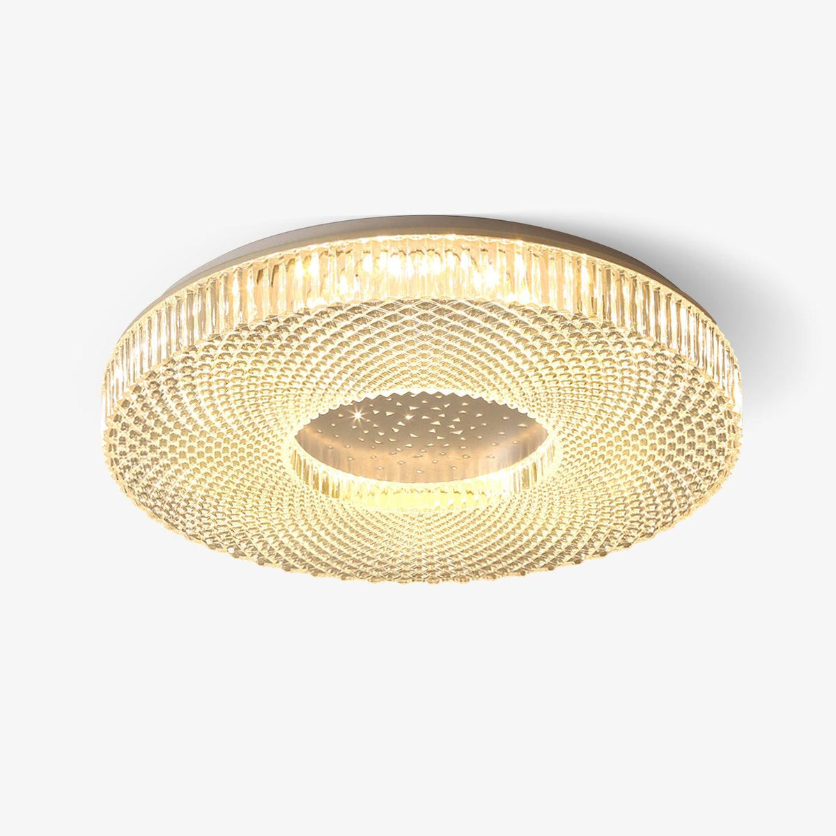 Plafonnier Acrylique LED Moderne Doré Blanc 40cm 50cm Variable Salon Chambre Hall Éclairage encastré Design | Sansoti