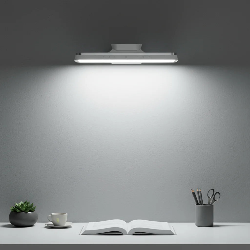 Draadloze Magnetische LED Lamp Dimbaar Aluminium 30cm USB-C Oplaadbaar Wandlamp Sfeerlamp | Sansoti